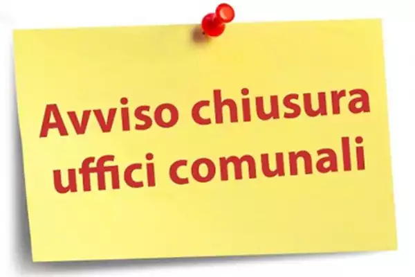 Leggi di più sul Chiusura uffici comunali lunedì 15 dicembre 2025